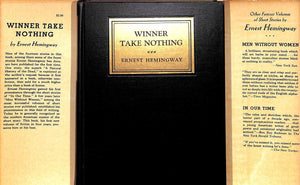 "Winner Take Nothing" 1933 HEMINGWAY, Ernest