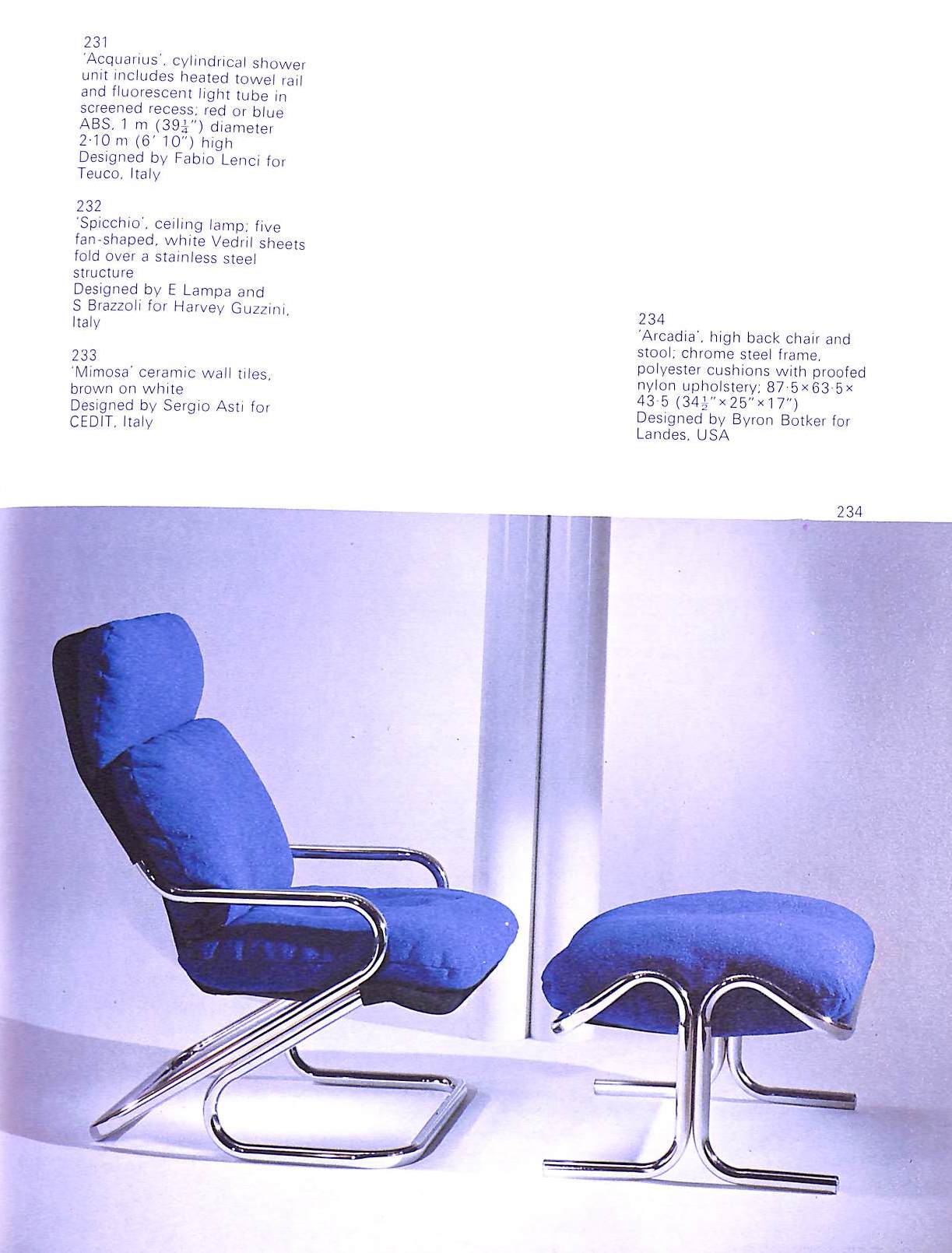 "Decorative Art and Modern Interiors 1974/ 75" 1975 SCHOFIELD, Maria [edited by]