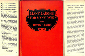"Many Laughs For Many Days" 1925 COBB, Irvin S.