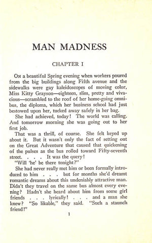 "Man Madness" 1929 CHRISTIE, May