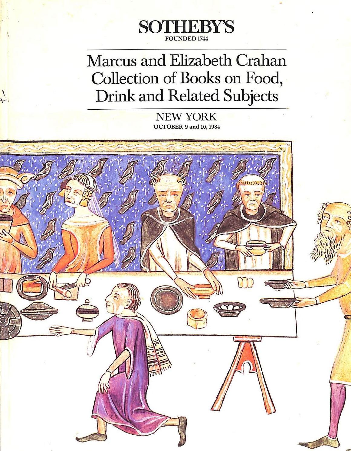 "Marcus And Elizabeth Crahan Collection Of Books On Food, Drink And Related Subjects" 1984