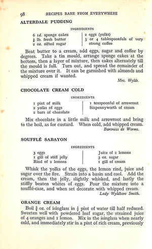 "Recipes Rare From Everywhere" 1933 PETO, Mrs. Geoffrey [collected by]