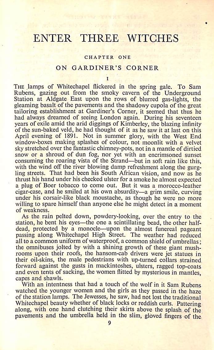 "Enter Three Witches" 1943 MURRAY, D.L.