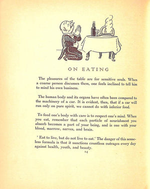 "The Happy Glutton An Essay On Cooking" 1931 LAUBREAUX, Alin