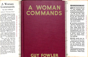 "A Woman Commands" 1931 FOWLER, Guy
