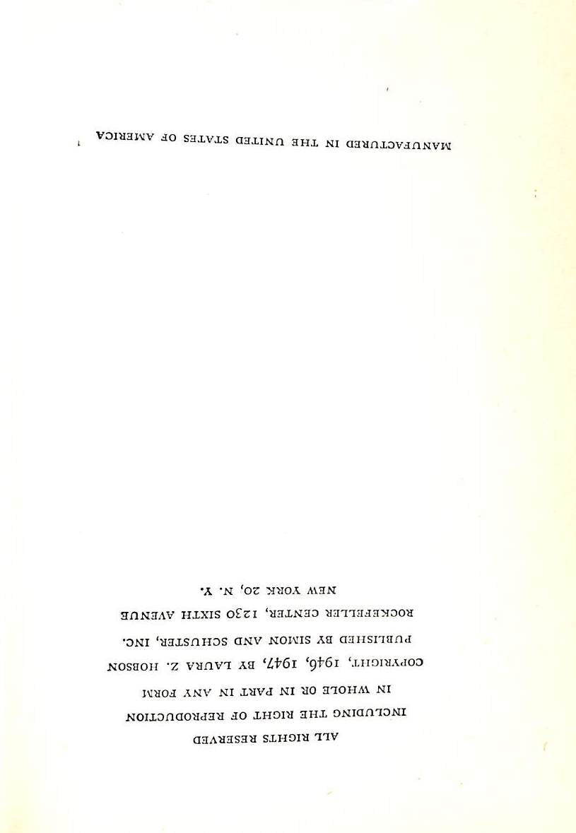 "Gentleman's Agreement" 1947 HOBSON, Laura Z.