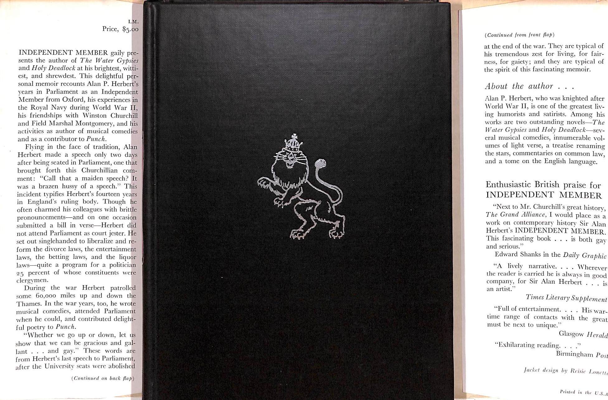 "Independent Member" 1951 HERBERT, A.P.