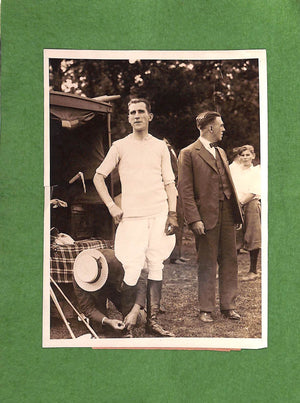 "J Cheever Cowdin c1927 Meadowbrook Polo Press Photo" (SOLD)