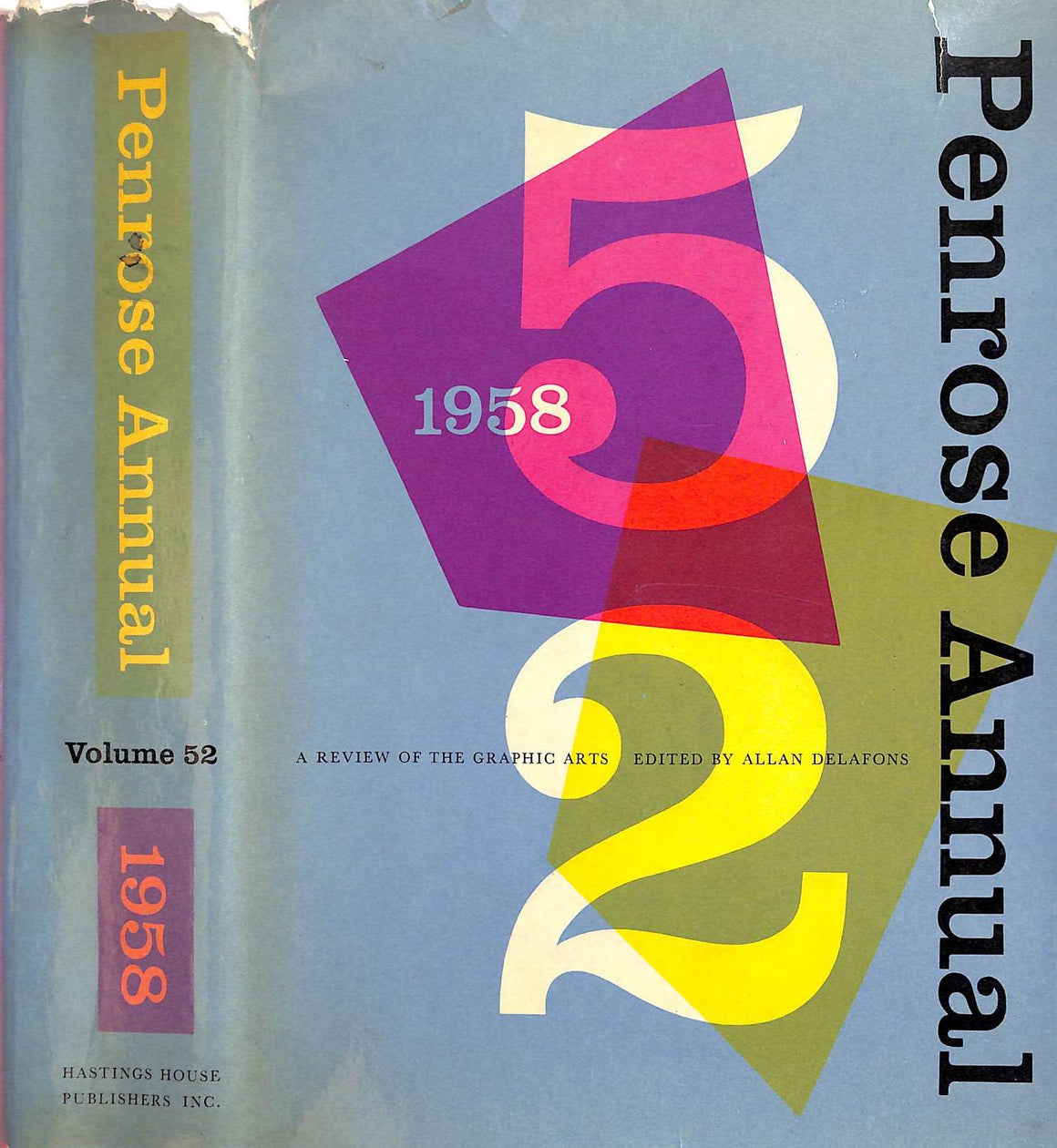 "The Penrose Annual: A Review Of The Graphic Arts Volume 52" 1958 DELAFONS, Allan