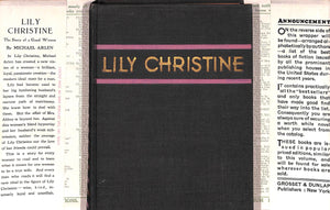 "Lily Christine: The Story Of A Good Woman" 1929 ARLEN, Michael