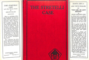 "The Stretelli Case (And Other Mystery Stories)" 1930 WALLACE, Edgar