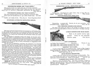 Abercrombie & Fitch 1910 Supplementary Catalogue