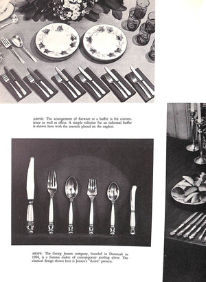 "Table Settings, Entertaining, And Etiquette A History And Guide" ROBERTS, Patricia Easterbrook (SOLD)