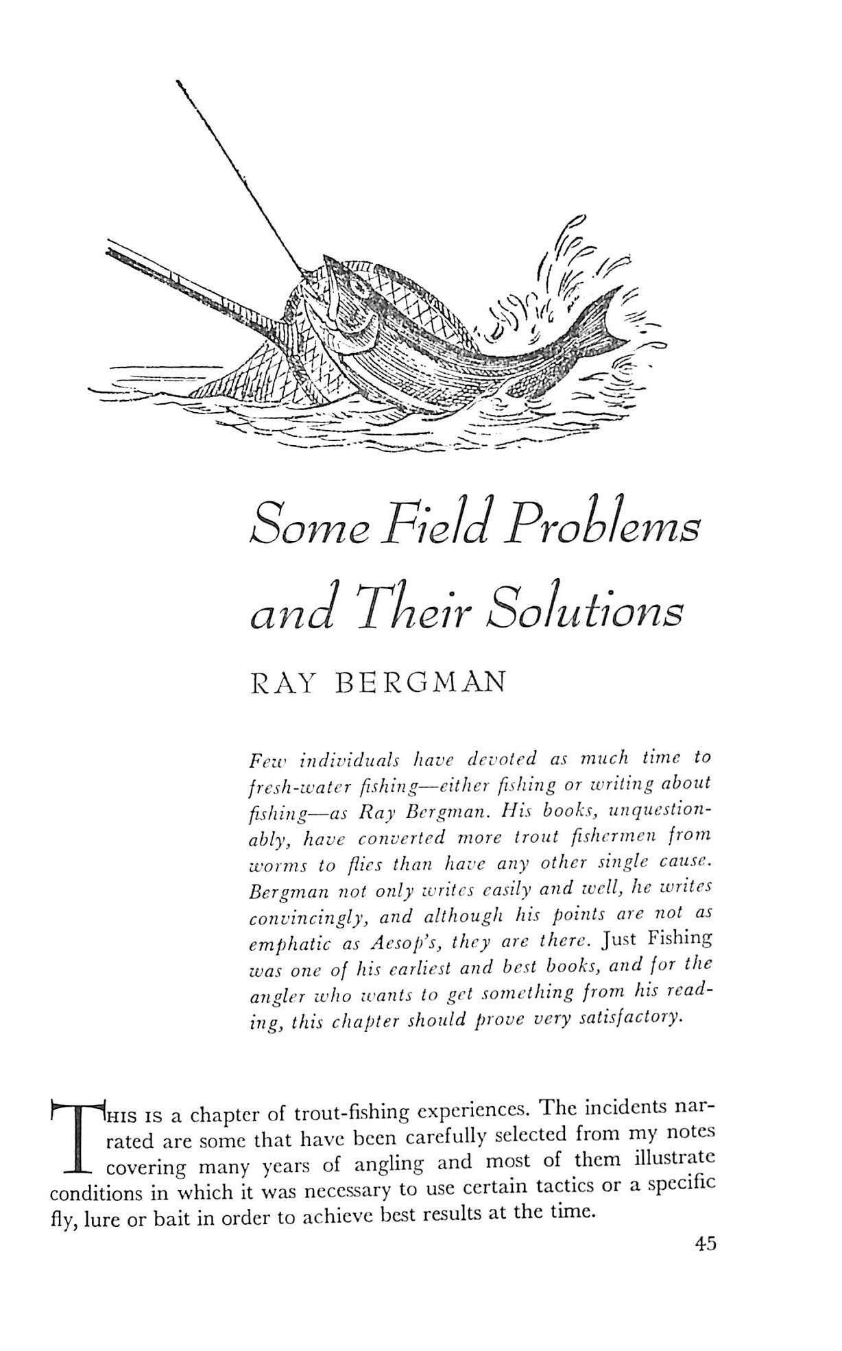 "The Fireside Book Of Fishing: A Selection From The Great Literature Of Angling" 1959 CAMP, Raymond R.