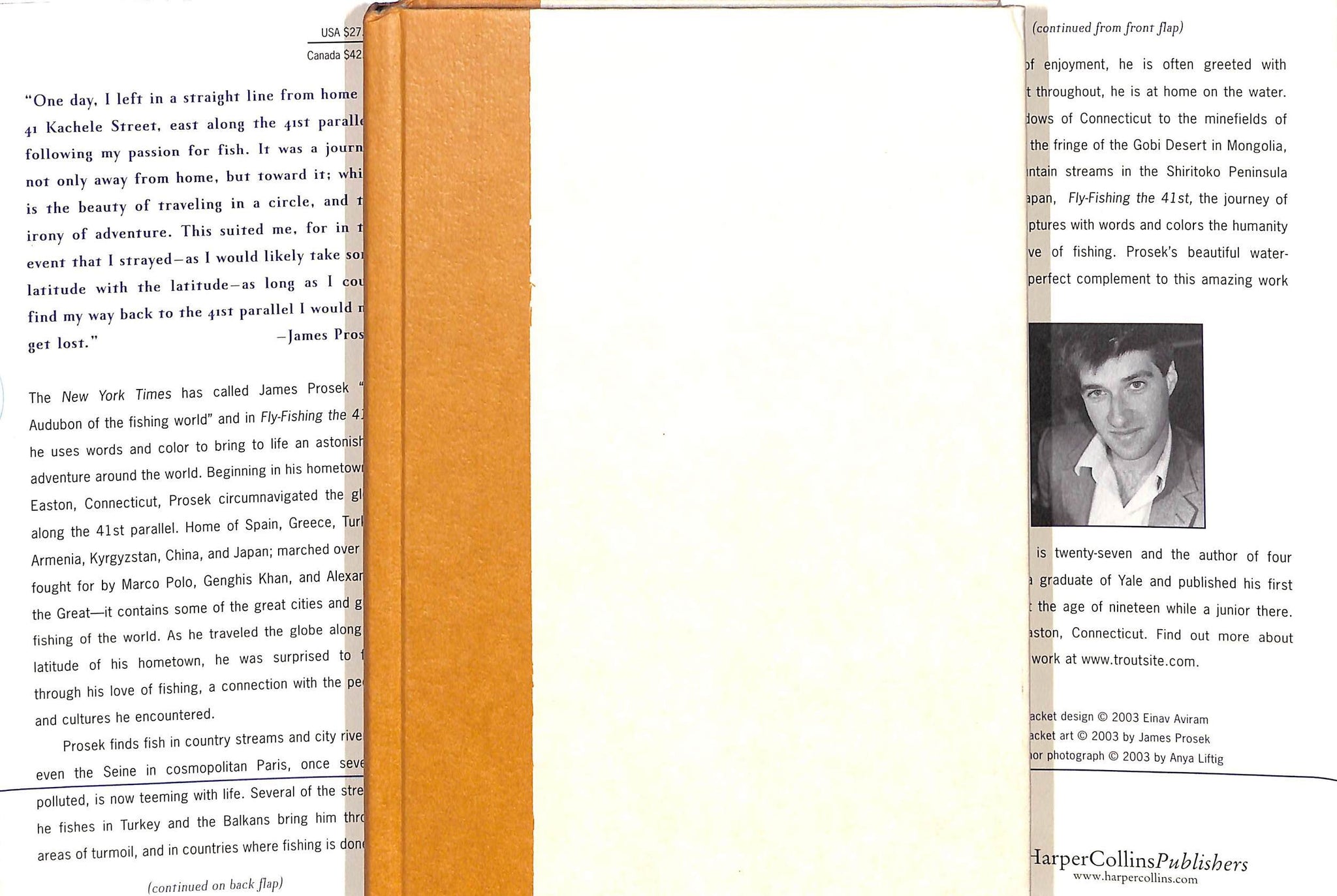 "Fly-Fishing The 41st: Around The World On The 41st Parallel" 2003 PROSEK, James