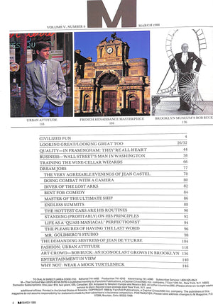 "M The Civilized Man: Dream Jobs" March 1988