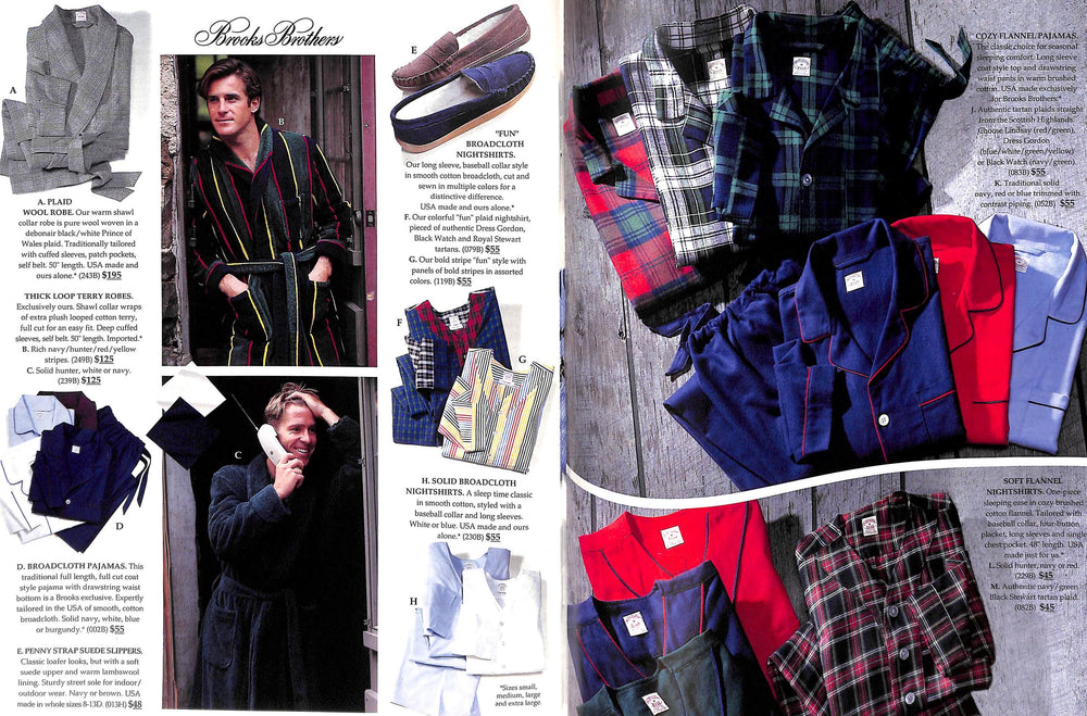 "Brooks Brothers Holidays 1993 Catalog" (SOLD)