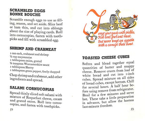"The ABC Of Canapes" 1953 BEILENSON, Edna [recipes by]