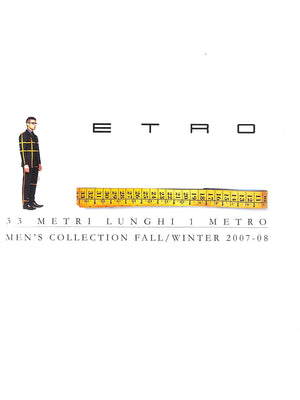 Etro: 33 Metri Lunchi 1 Metro Men's Collection Fall/ Winter 2007-08