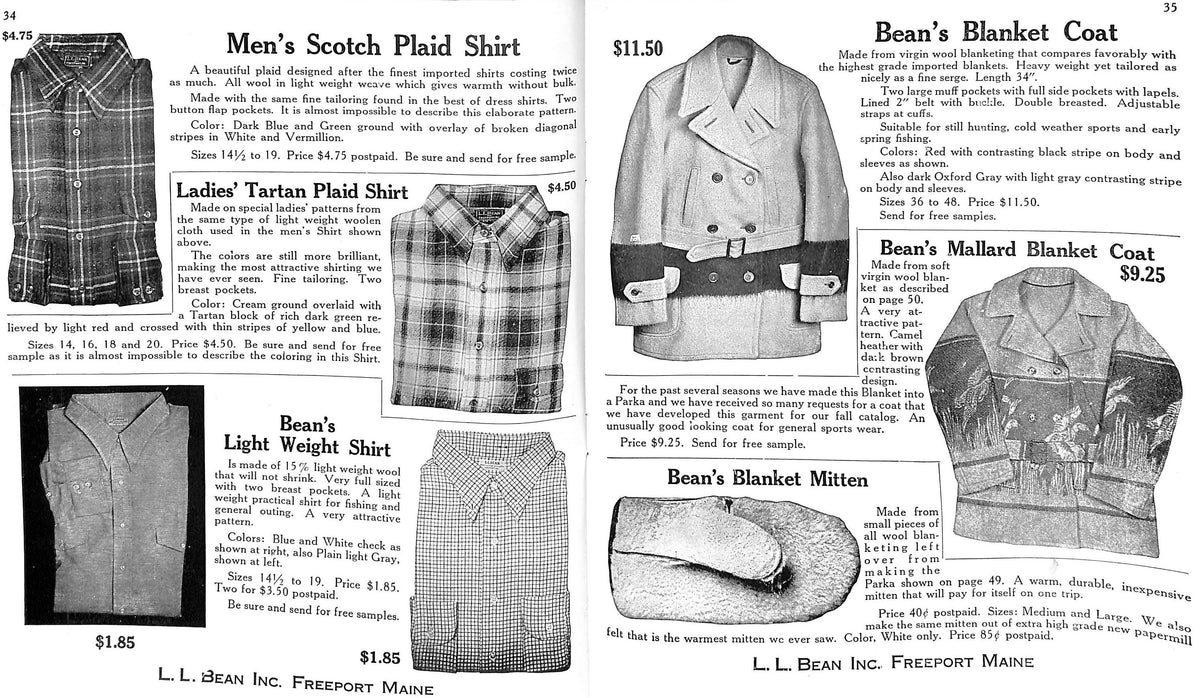 L.L. Bean Fall 1936 Catalog