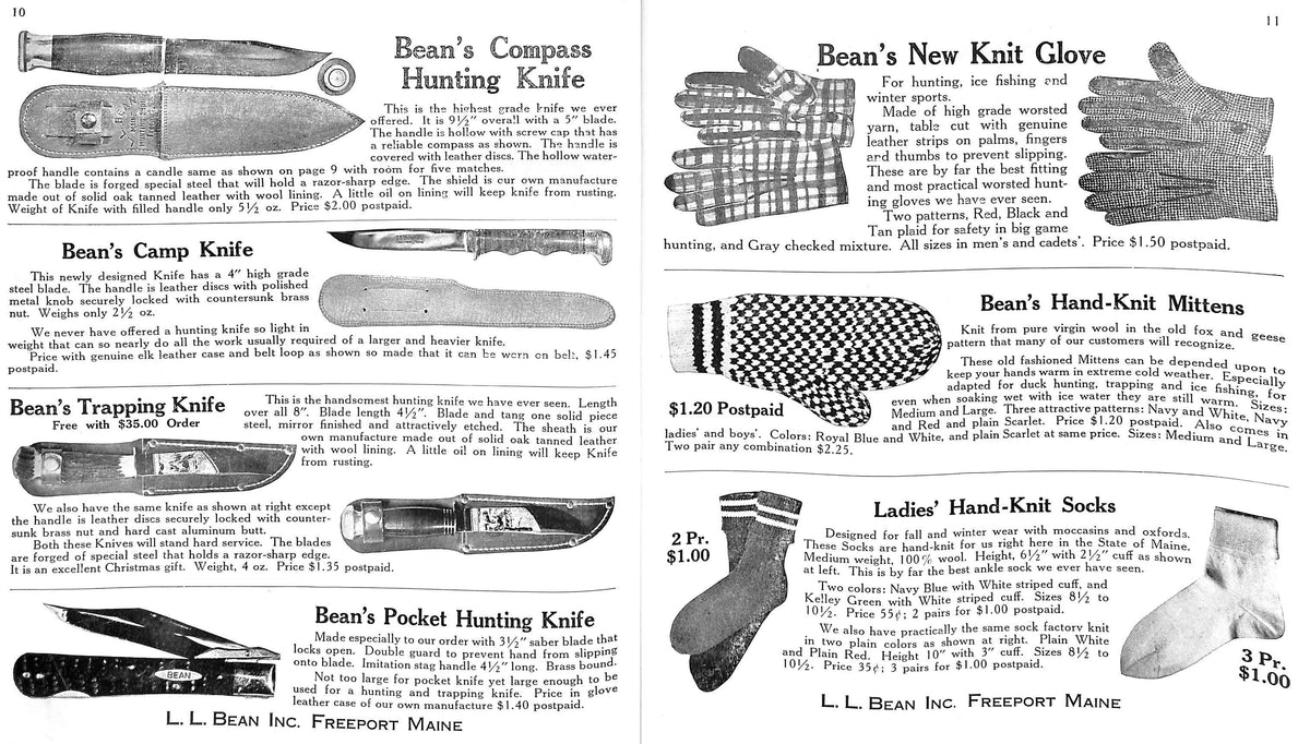L.L. Bean Fall 1936 Catalog