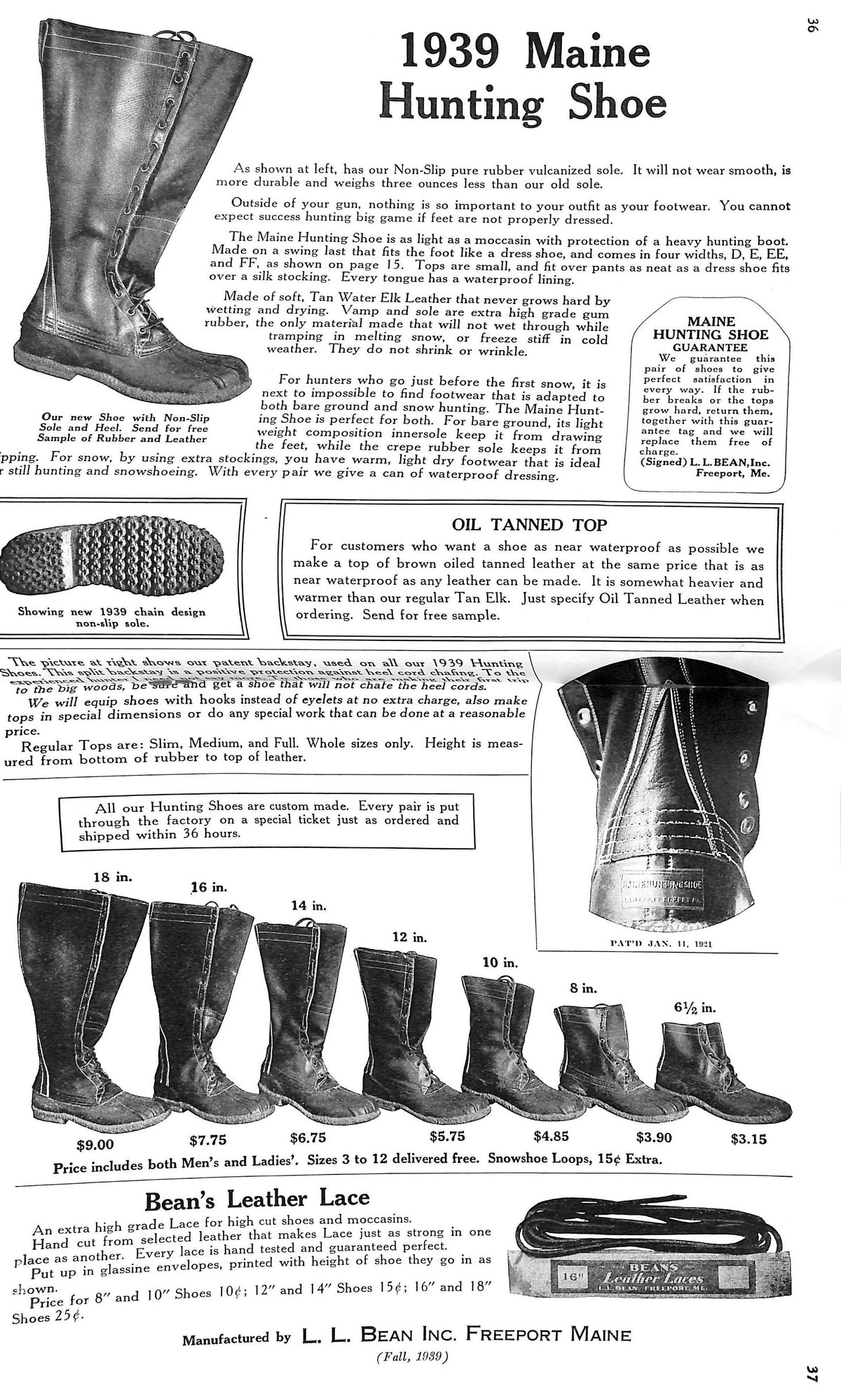 L L Bean Fall 1939 Catalog l-l-bean-fall-1939-catalog