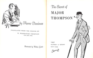 "The Secret Of Major Thompson A Frenchman's Discovery Of America And England" 1957 DANINOS, Pierre
