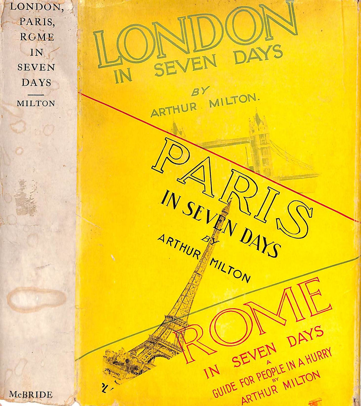 "London, Paris, Rome In Seven Days" 1931 MILTON, Arthur
