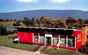 "The Orvis Showroom Manchester, VT" c1970s Postcard (SOLD)