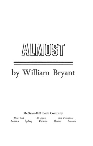 "Almost" 1969 BRYANT, William
