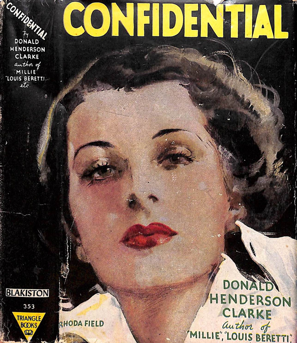 "Confidential" 1944 CLARKE, Donald Henderson