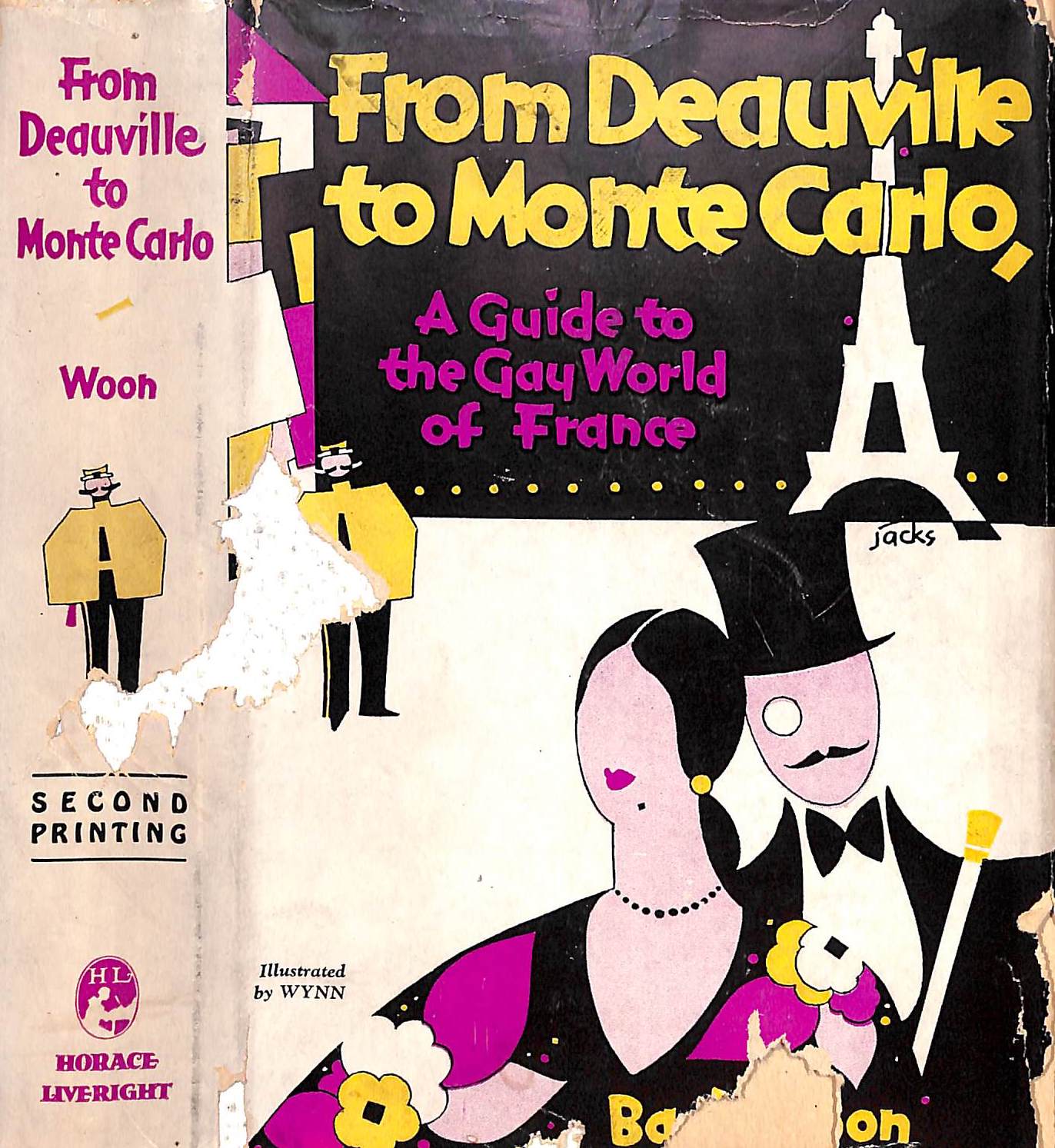 "From Deauville To Monte Carlo, A Guide To The Gay World Of France" 1929 WOON, Basil