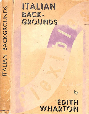 "Italian Backgrounds" 1934 WHARTON, Edith