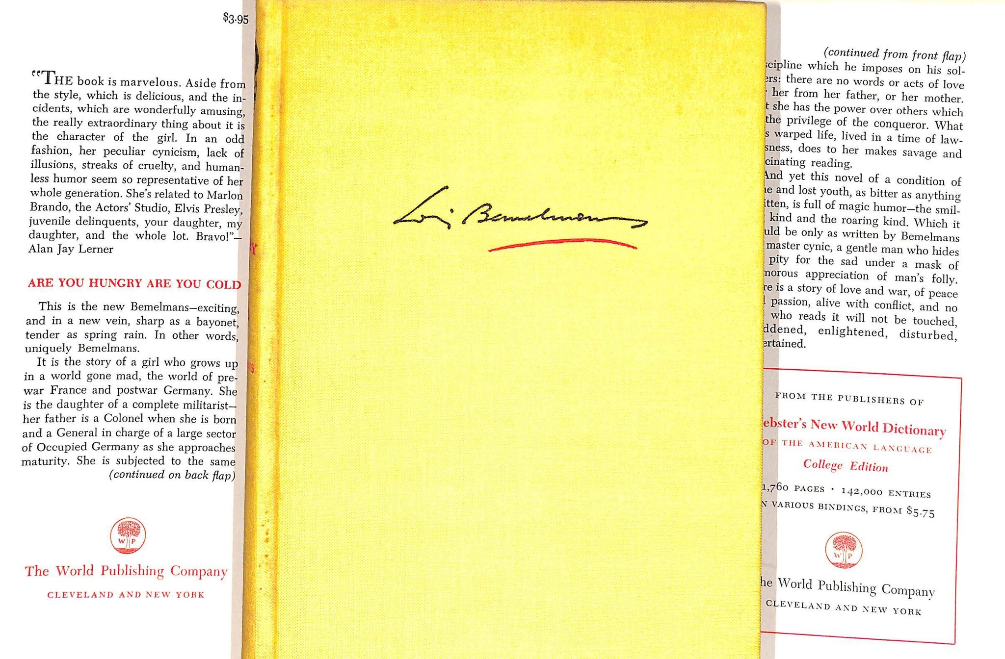 "Are You Hungry Are You Cold" BEMELMANS, Ludwig