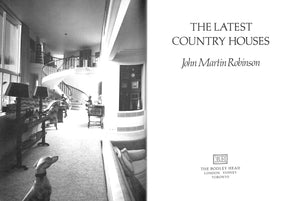 "The Latest Country Houses" 1983 ROBINSON, John Martin