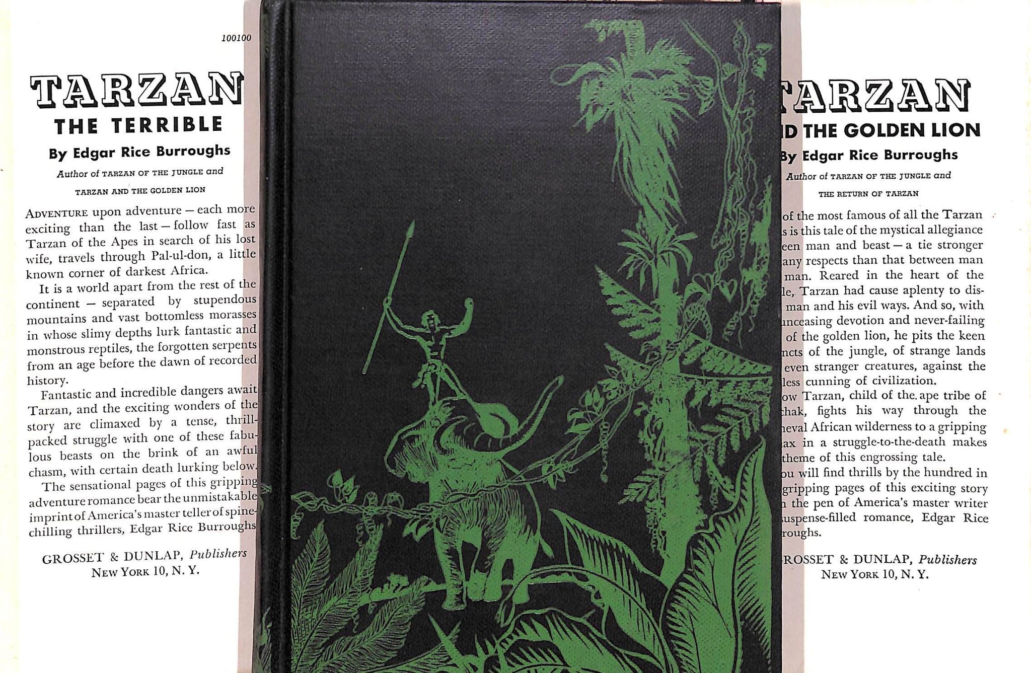 "Tarzan The Terrible" 1921 BURROUGHS, Edgar Rice