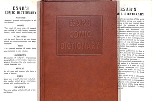 "Esar's Comic Dictionary Of Wit And Humor" 1943 ESAR, Evan