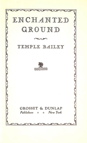 "Enchanted Ground" 1933 BAILEY, Temple