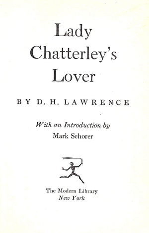 "Lady Chatterley's Lover" 1959 LAWRENCE, D.H.