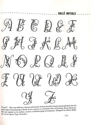 "Lettering From A To Z" 1946 HORNUNG, Clarence P.