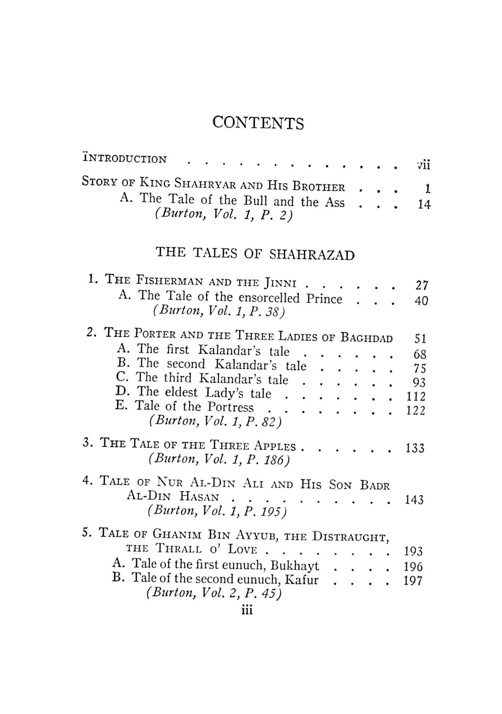 "The Arabian Nights" 1941 BURTON, Richard F.