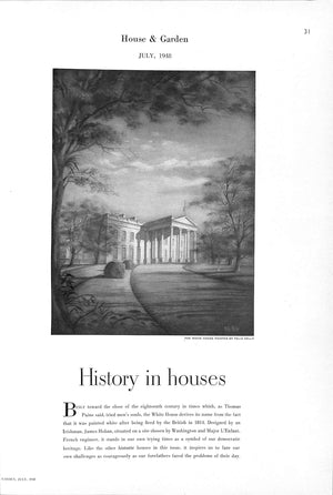 "House & Garden: Historic American Houses" July 1948