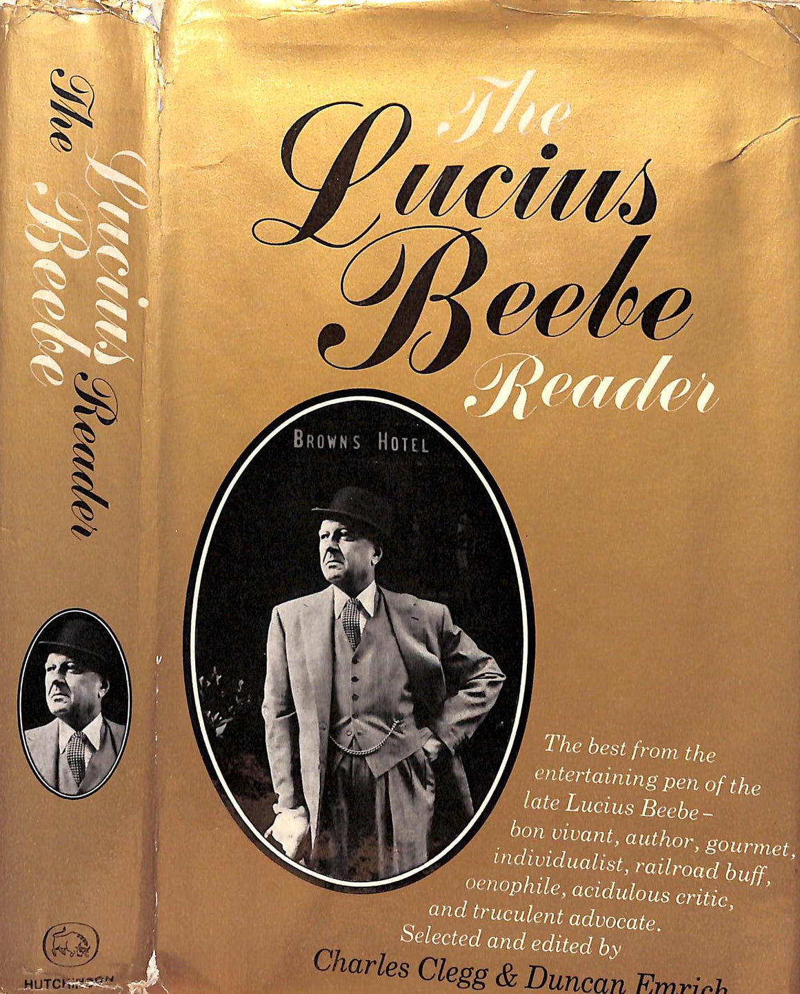 "The Lucius Beebe Reader" 1969 CLEGG, Charles and EMRICH, Duncan