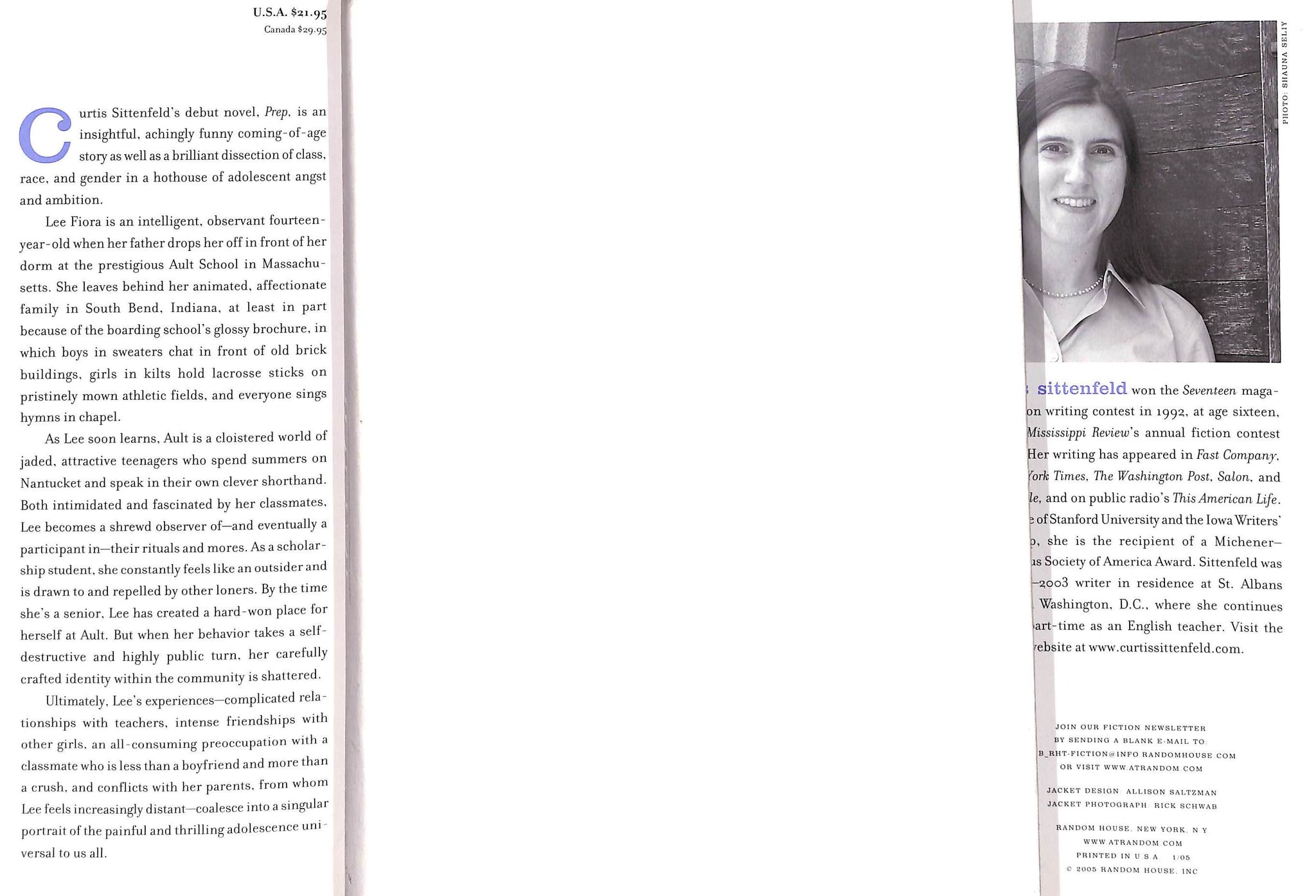 "Prep" 2005 SITTENFELD, Curtis