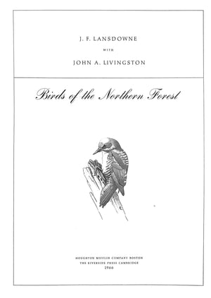 "Birds Of The Northern Forest" 1966 LIVINGSTON, John A. [text by]