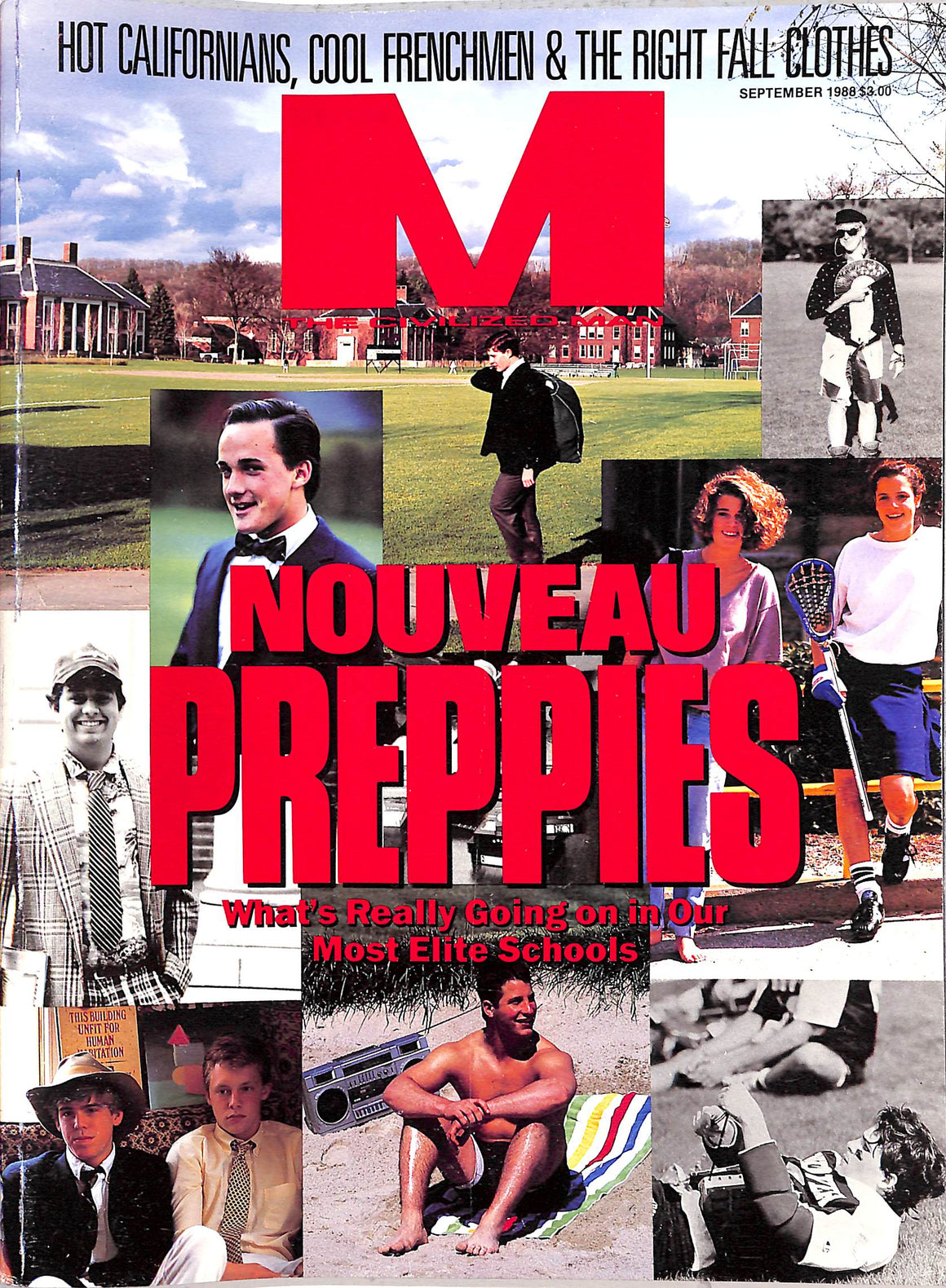 "M The Civilized Man: Nouveau Preppies" September 1988 (SOLD)