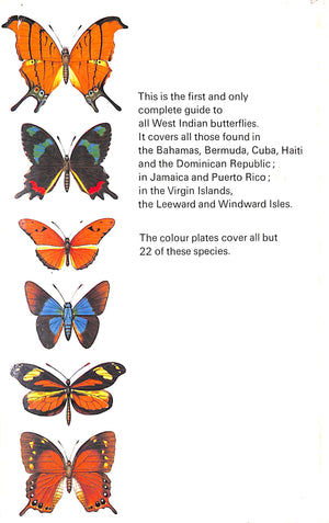 "A Field Guide To The Butterflies Of The West Indies" 1975 RILEY, Norman D.
