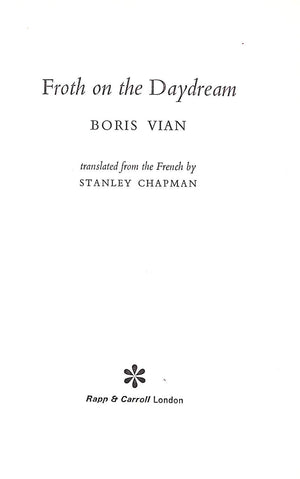 "Froth On The Daydream" 1967 VIAN, Boris