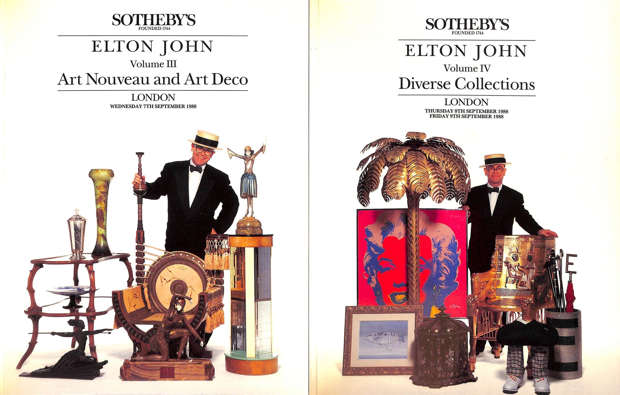 Elton John September 1988 Sotheby's