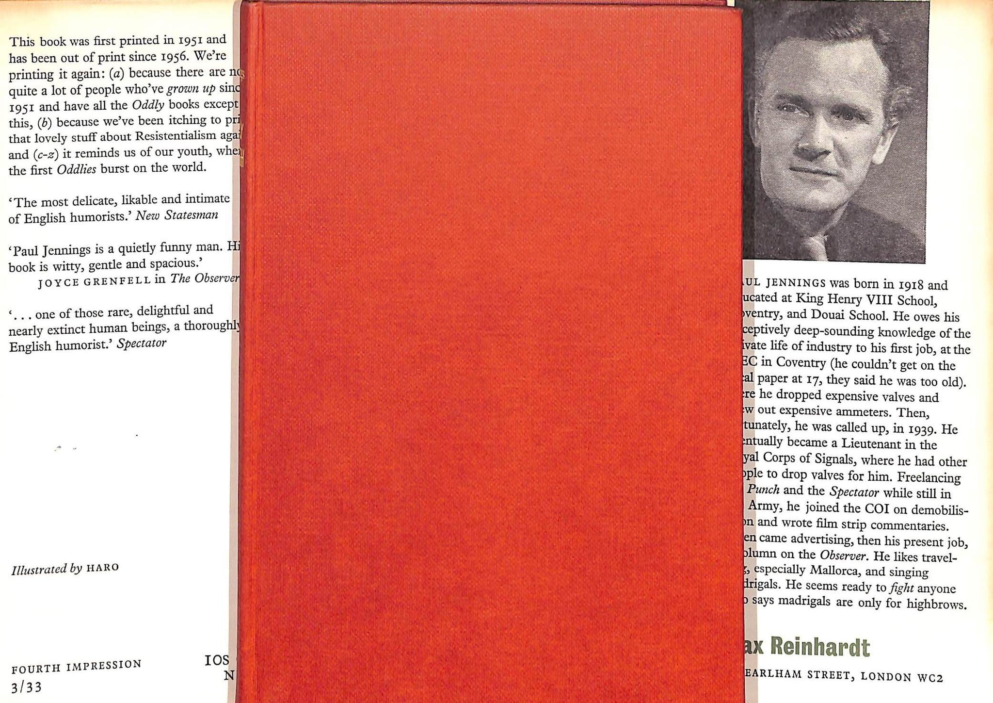 "Oddly Enough" 1959 JENNINGS, Paul